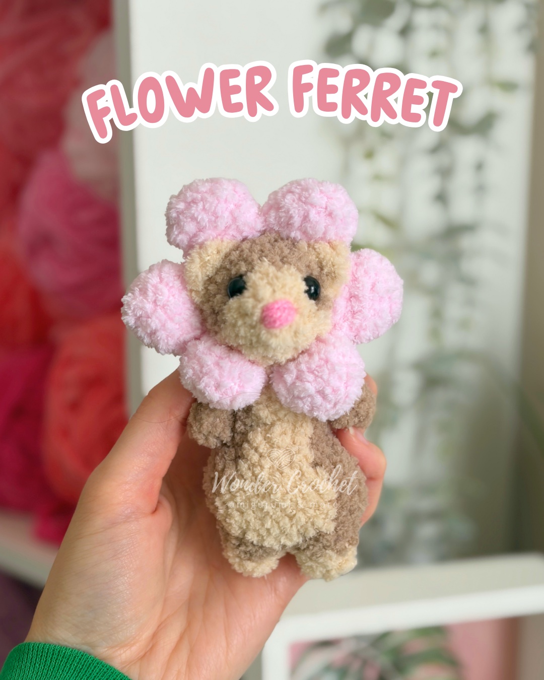 Free Flower Ferret Crochet Pattern – Mini Amigurumi Plush
