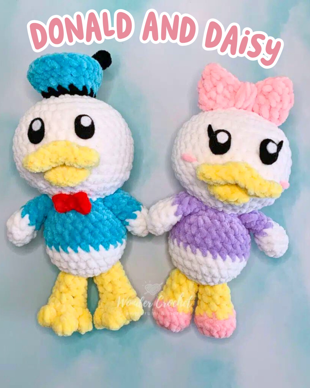Donald Duck and Daisy Duck Free Crochet Patterns - Easy Amigurumi