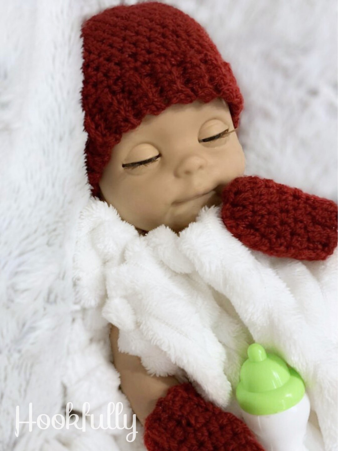 Baby Doll Hat And Mittens