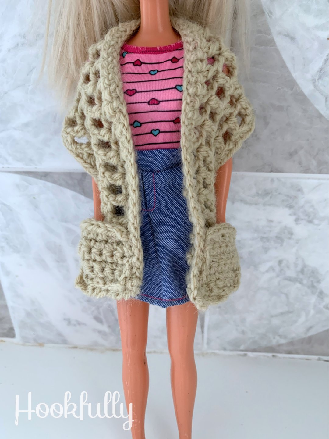 Fashion Doll Pocket Shawl