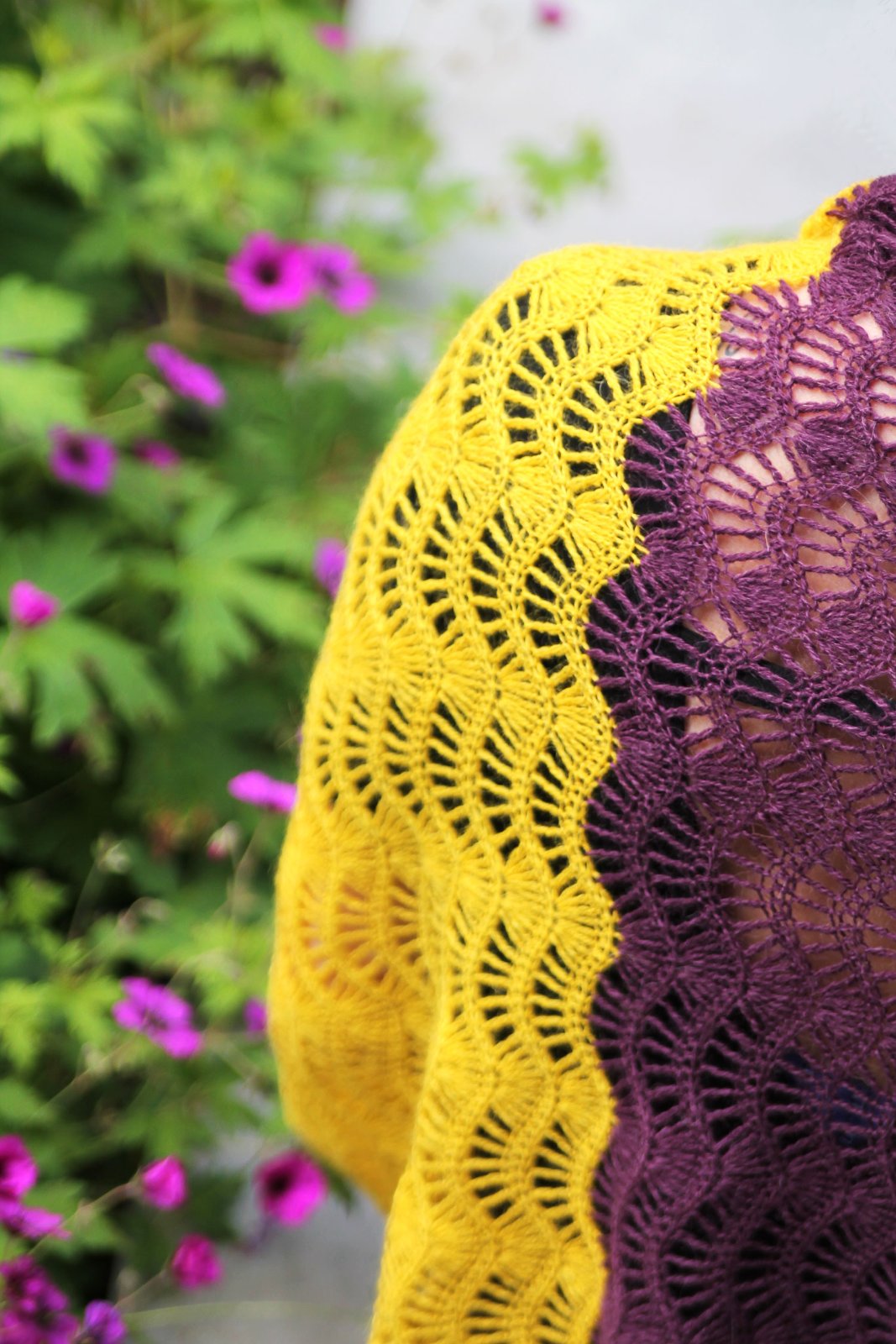 Feather and Fan Shawl