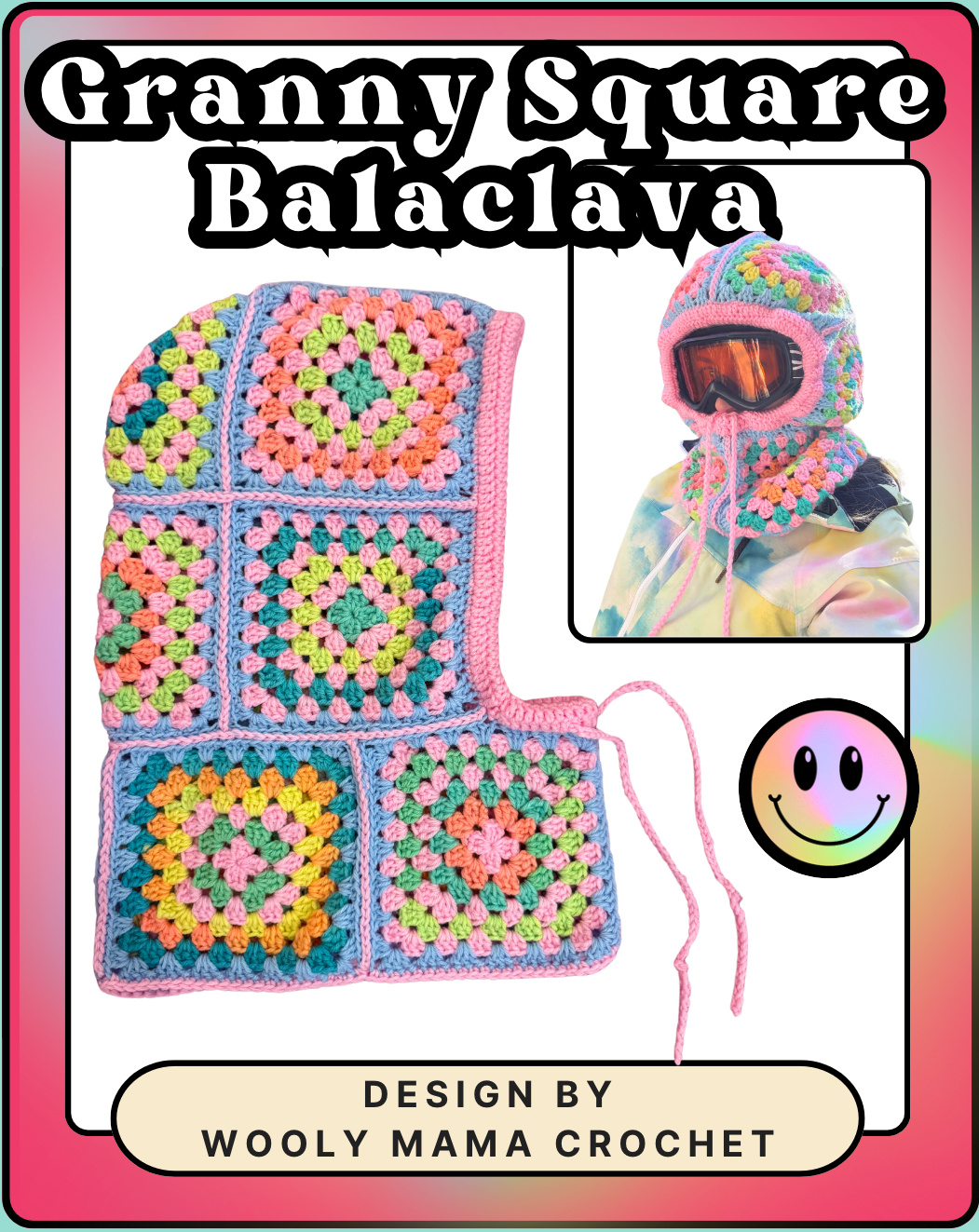 Free Pattern: Granny Square Balaclava / Snowboard and Ski Hood