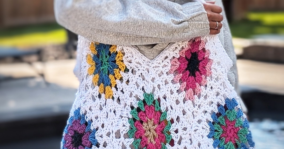 I Can Buy Myself Flowers Granny Square Bag
