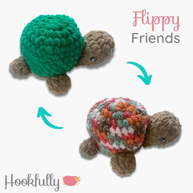 Flippy Friends Reversible Turtle