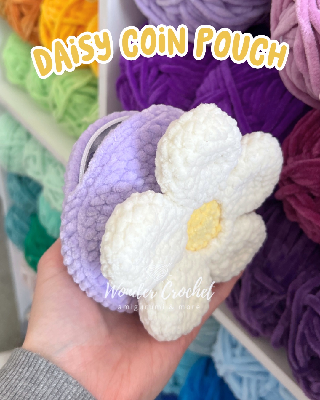 Daisy Coin Pouch Free Crochet Pattern
