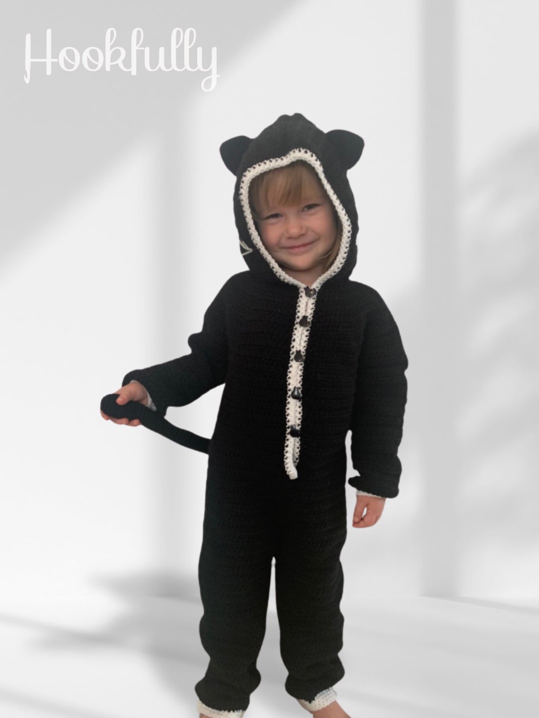 Black Cat Kids Onesie Costume