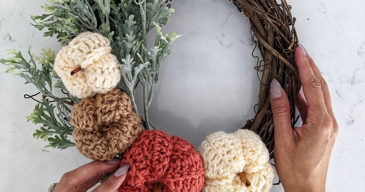 Crochet Pumpkin Wreath