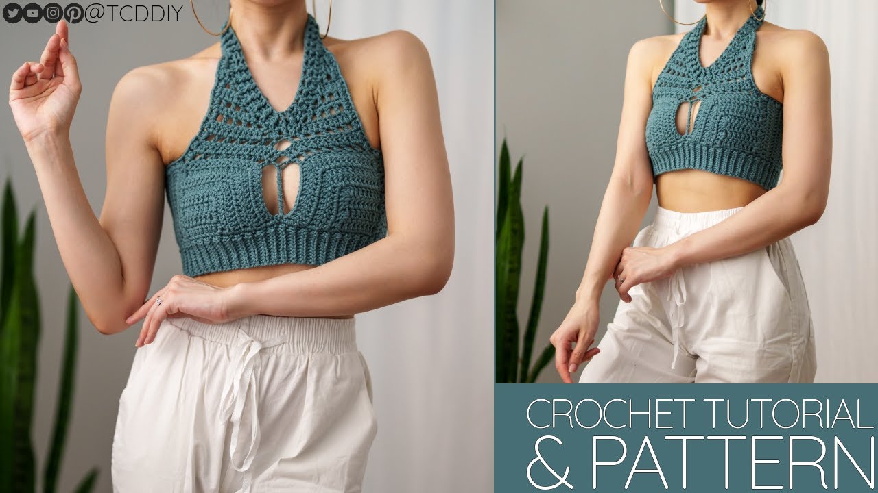 How to Crochet: Festival Halter Top | Pattern & Tutorial DIY