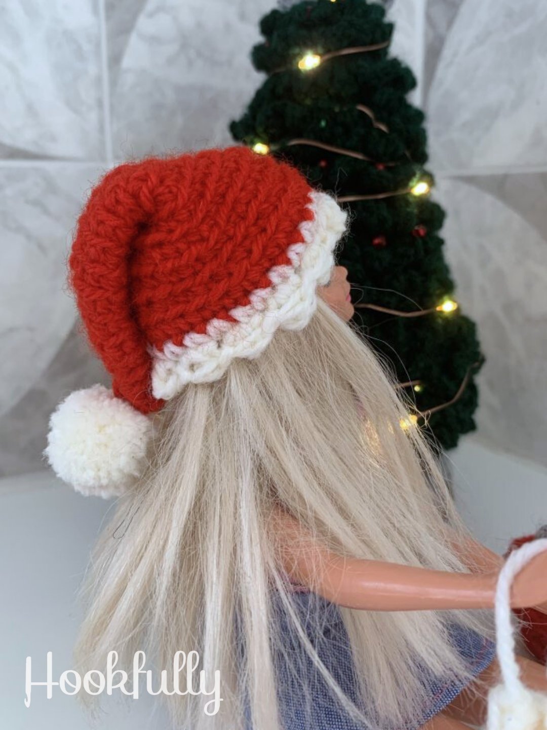 Fashion Doll Santa Hat