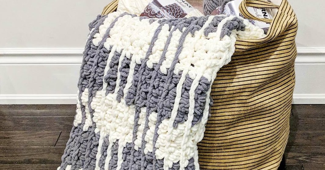 Easy Gingham Plaid Afghan - Yarnspirations