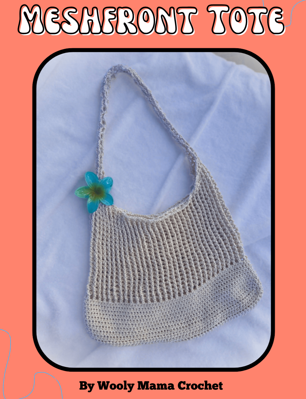 How to Crochet the Meshfront Tote: Easy Cute & Sturdy Beach Bag!