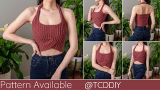 How to Crochet a Halter Top | Pattern & Tutorial DIY