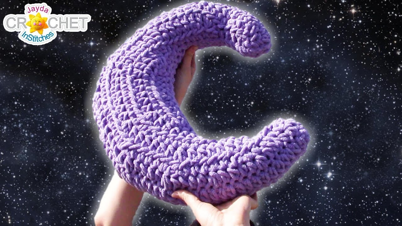 Big Fluffy Crescent Moon Pillow