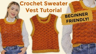 I made my dream crochet vest! ✨ Crochet Vest Tutorial Beginner Friendly