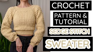 How to Crochet a Comfy Sweater | Pattern & Tutorial DIY