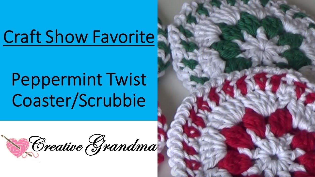 Peppermint Coaster & Scrubby