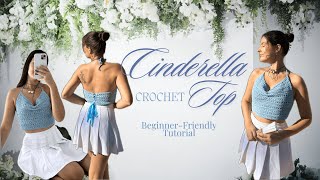 Easy Crochet Top Tutorial / Cinderella inspired ✨ | Beginner Friendly Tutorial