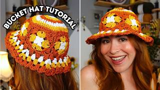 Easy Crochet Sun Hat Tutorial | Summer Crochet Bucket Hat Pattern | Brunaticality