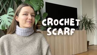 🧣CROCHET SCARF: easy & customizable beginner friendly pattern