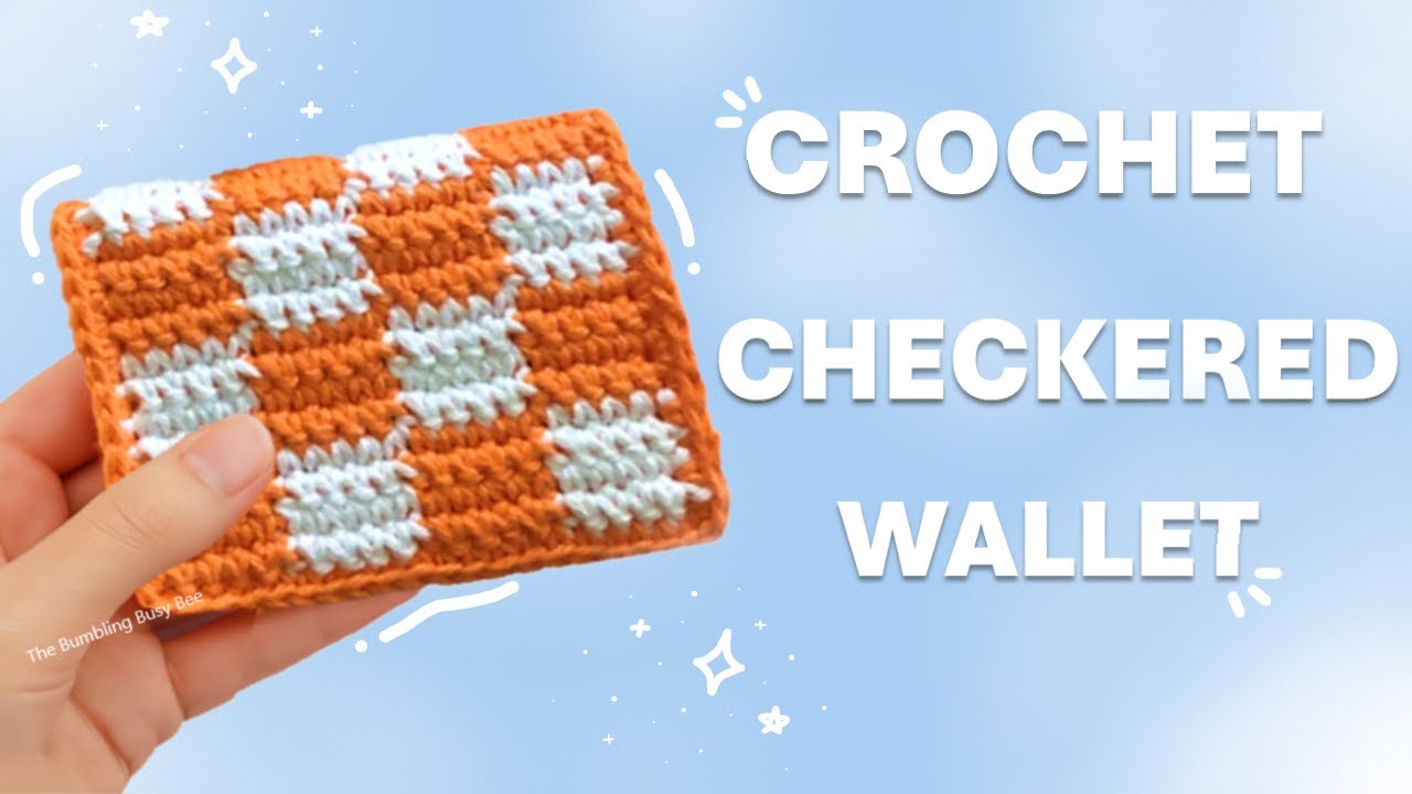 Checkered Card Holder Wallet