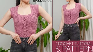 How to Crochet a Cable Stitch Top | Pattern & Tutorial DIY