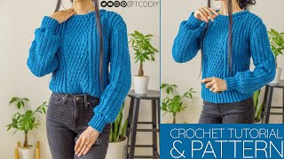 Crochet Comfy Alpine Sweater | Pattern & Tutorial DIY
