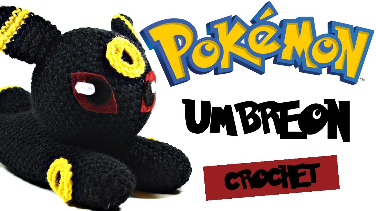 Umbreon Flat Cat Pokemon Amigurumi