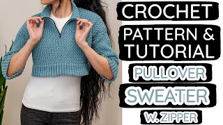 How to Crochet a COZY Pullover Sweater | Pattern & Tutorial DIY