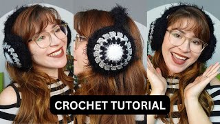 Crochet Earmuffs | Step-by-Step tutorial