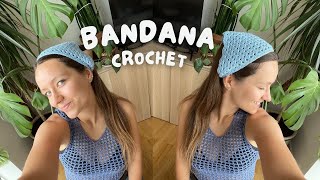CROCHET BANDANA | beginner friendly pattern