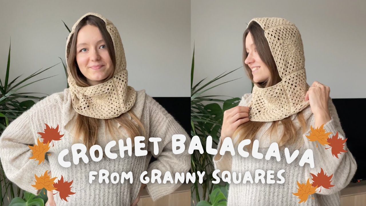CROCHET BALACLAVA FROM GRANNY SQUARES | simple & easy