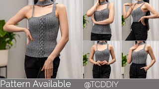 How to Crochet: Cable Stitch Mock Neck Top | Pattern & Tutorial DIY
