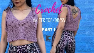 Crochet Halter Top Pattern/Crochet Tank Top EASY (Free Pattern XS-XXL)