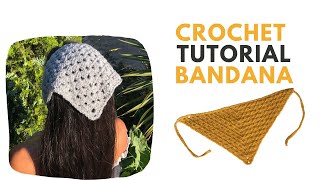 BANDANAS tejidas a CROCHET en español PASO A PASO |0| Fácil