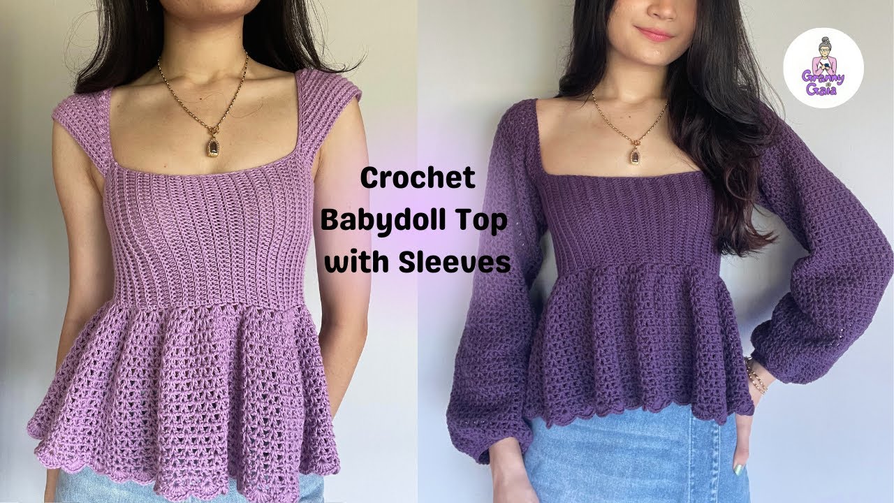 Babydoll top & dress (with sleeves)