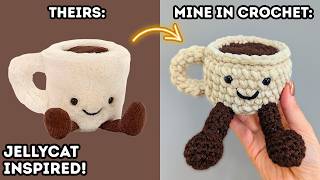 Recreating a Jellycat in Crochet: Espresso Cup Plushie Tutorial | Crochet Jellycat ☕🧶