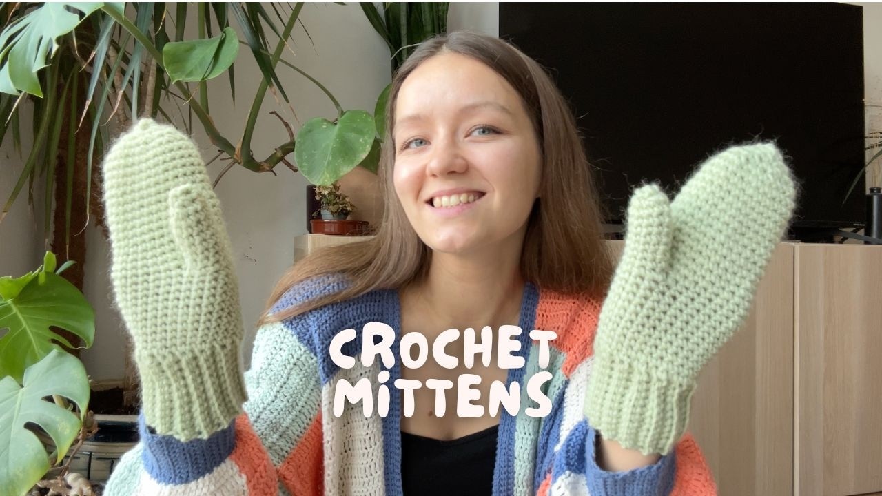 🧤 CROCHET MITTENS | beginner friendly step by step tutorial