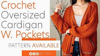 How to Crochet: Oversized Cardigan | Pattern & Tutorial DIY