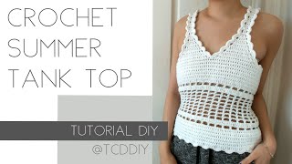 Crochet Summer Tank Top | Tutorial DIY