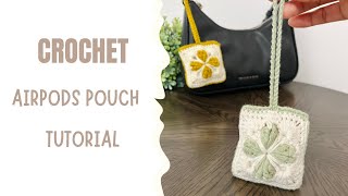 How to Crochet an AirPods Pouch | Easy Step by Step Tutorial for Beginners - 1 Day Crochet Projects