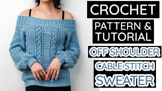 Crochet This Beautifully Textured Cable Sweater | Pattern & Tutorial