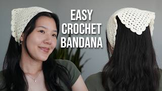 Scalloped Crochet Bandana Tutorial