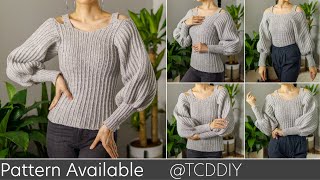 How to Crochet a Sweater w. Strap | Pattern & Tutorial DIY