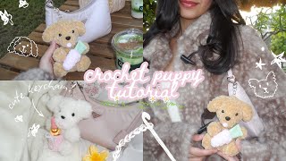 how to crochet cute puppy plushies | free pattern + tutorial