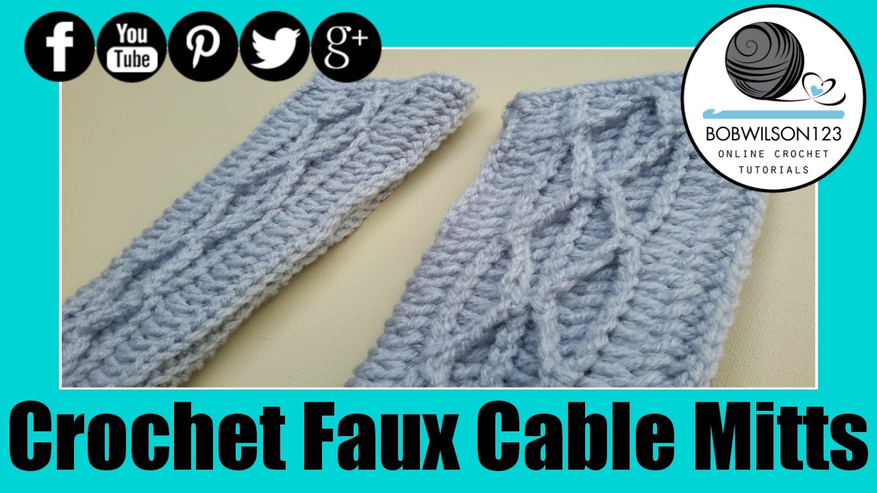 Faux Cable Gloves