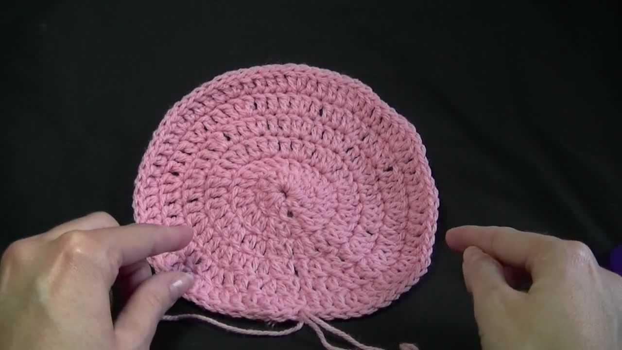 How to crochet the crown of a hat
