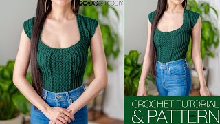 How to Crochet: Modern Top | Pattern & Tutorial DIY