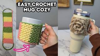 Crochet Mug Cozy Tutorial - Easy and Quick to Crochet! DIY Tutorial