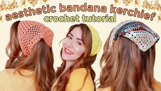 Crochet Bandana Tutorial ~ beginner friendly ✨ DIY ✨