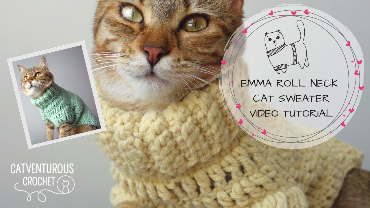 Emma Roll Neck Cat Sweater